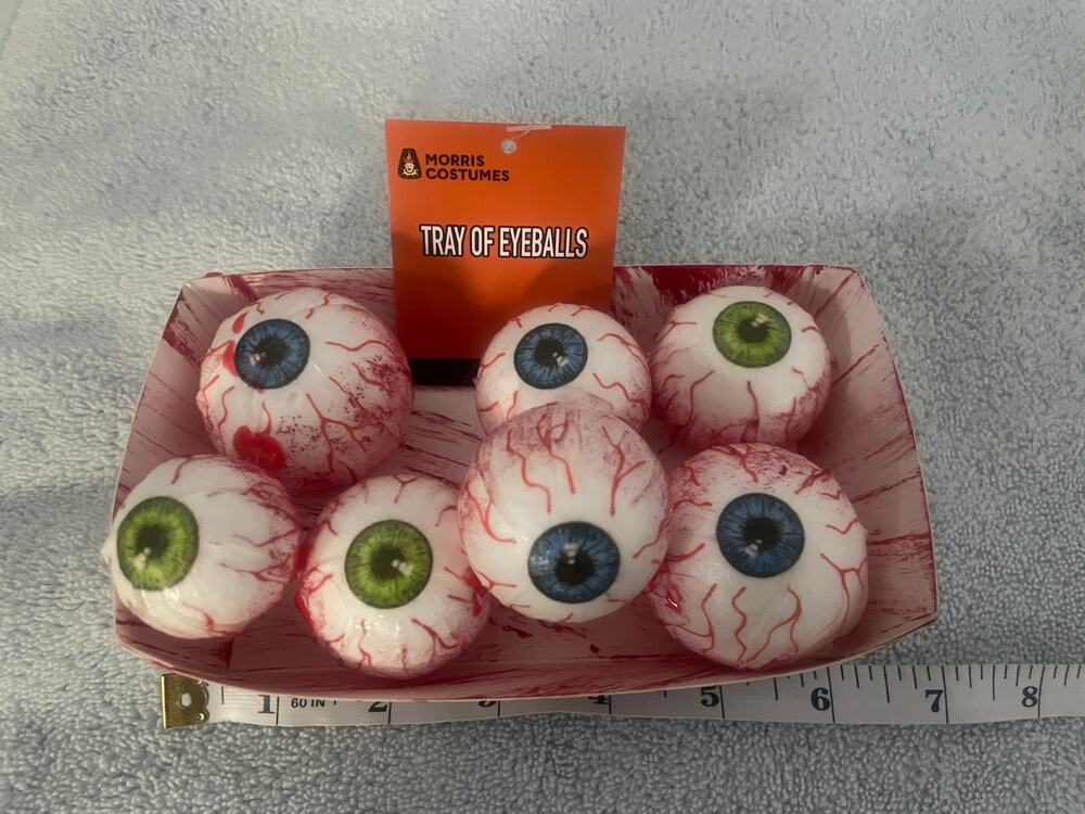 FOOD TRAY OF BLOODY EYEBALLS PROP HALLOWEEN DECORATION NEW ATC00050